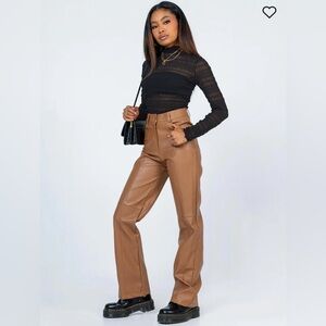 Princess Polly SEUZ PANTS BROWN